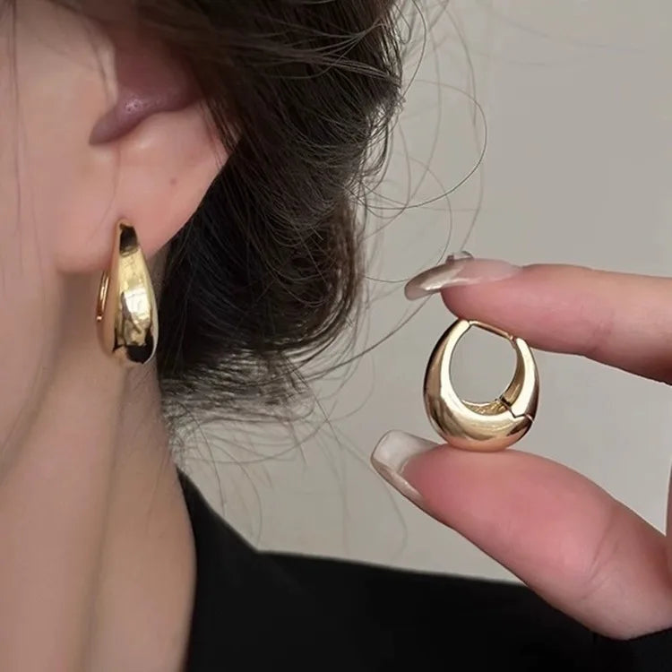 ✨ Lot de 3 boucles d’oreilles – Acier inoxydable, plaqué or 18K✨